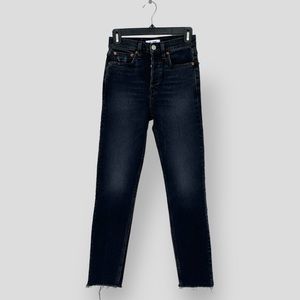 RE/DONE 90s High-Rise Ankle Crop Jeans (Size 24)